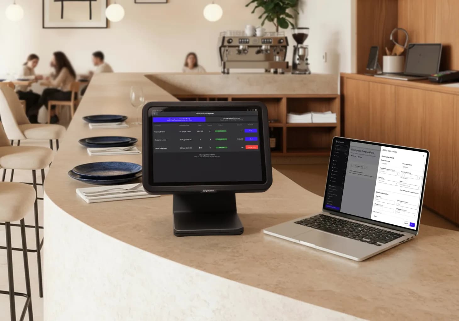 Terminal POS sur réseau VLAN dédié dans un hôtel